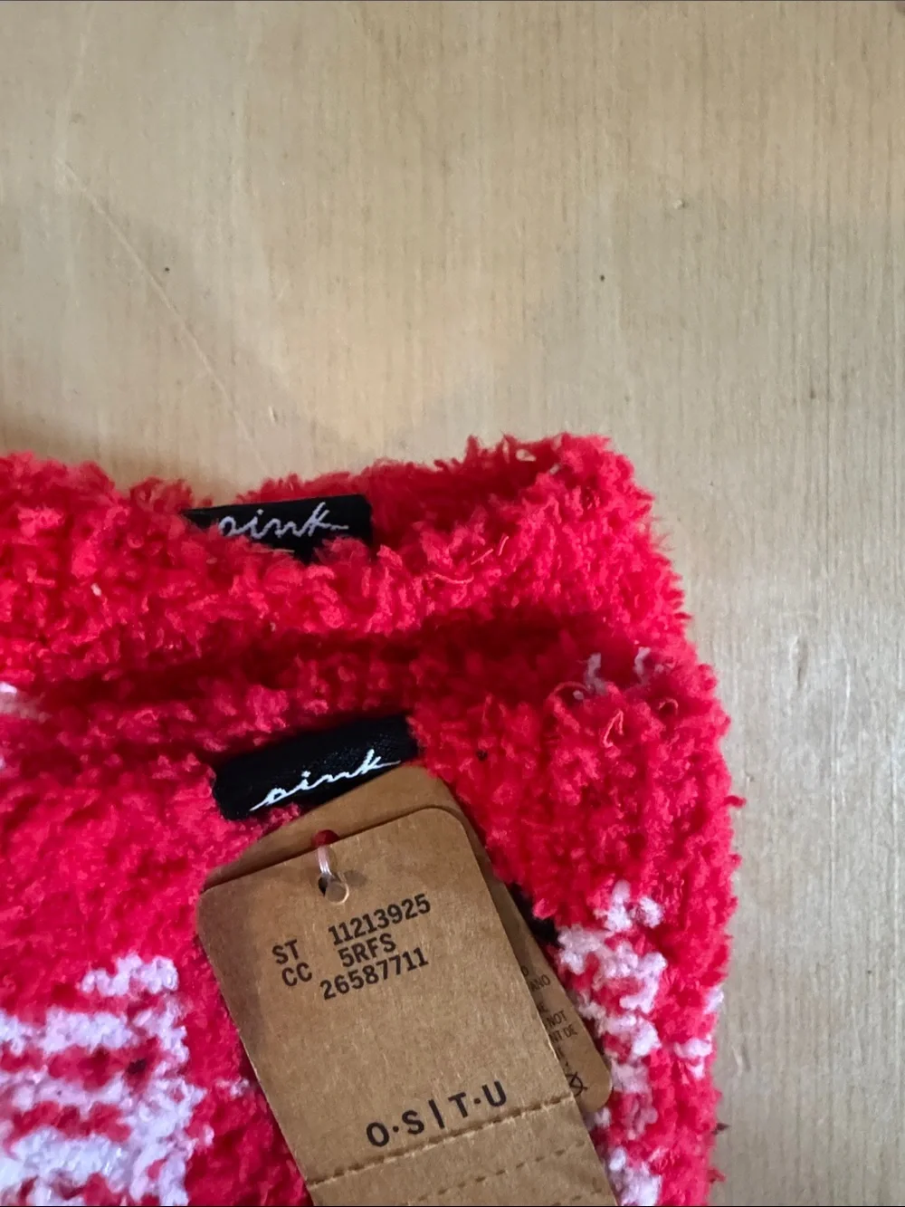 VS PINK Fuzzy Socks NWT